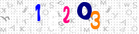Blue Captcha Image