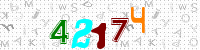 Blue Captcha Image
