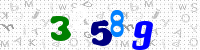 Blue Captcha Image