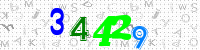 Blue Captcha Image