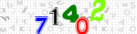 Blue Captcha Image